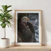 Unter seinen Flügeln Psalm 91 Christliche Kunst Poster
