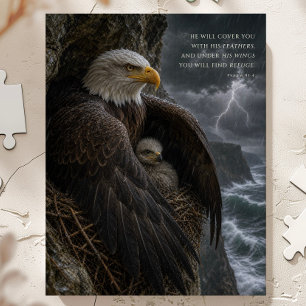 Unter seinen Flügeln Psalm 91 Christliche Kunst Puzzle
