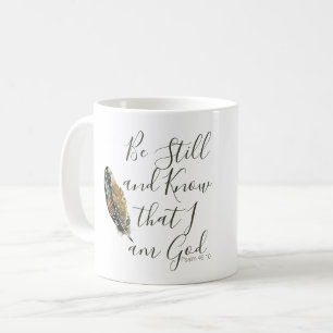 Unter seinen Winkeln Wasserfarbenfeder Psalm 46 Kaffeetasse