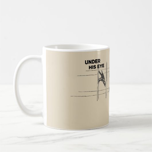 Unter seiner Augen-Tasse Kaffeetasse (Links)