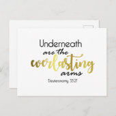 Unter sind die ewig Arm-Postkarte Ankündigungspostkarte (Vorne/Hinten)