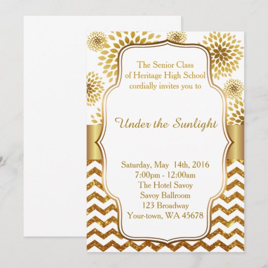 Unter Sonnenlicht Einladung (Vorne/Hinten)