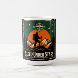 Unter Sternen schlafen – Sternengucker-Camper-Natu Kaffeetasse