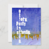 "UNTER THEMED PARTY EINLADUNG DEM MEER" ATLANTIS (Vorderseite)