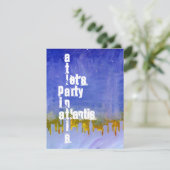 "UNTER THEMED PARTY EINLADUNG DEM MEER" ATLANTIS (Stehend Vorderseite)