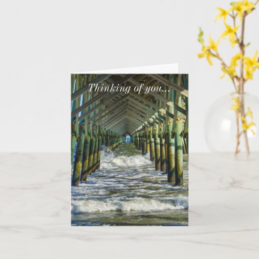 Unter Torly Beach denken Sie an Sie Karte (Gelbe Blume)