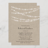 Unter Twinkle-Lichtern auf Einladung (Vorne/Hinten)