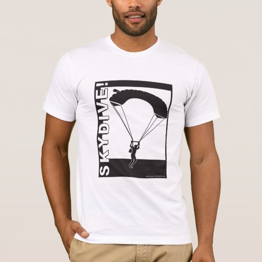 Unter Überdachung SkyDive! Kleid T-Shirt (Vorderseite)