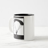 Unter Überdachung SkyDive! Tasse (Vorderseite Links)