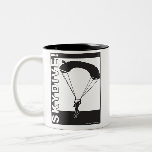 Unter Überdachung SkyDive! Tasse (Links)