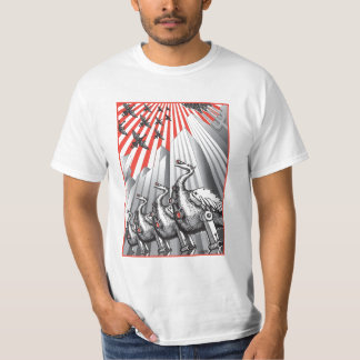 Unter Überwachungs-Weiß-T - Shirt