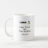 Unter veranschlagter Linux-Tasse Kaffeetasse (Links)