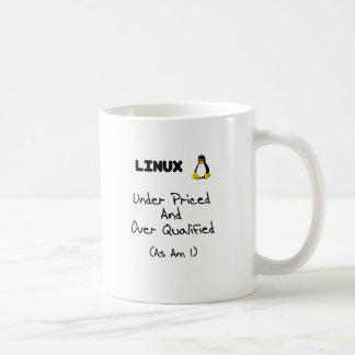Unter veranschlagter Linux-Tasse Kaffeetasse