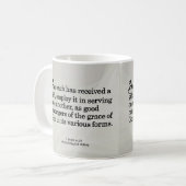 Unter Verwendung der Geschenke von Gott1 Kaffeetasse (Vorderseite Links)
