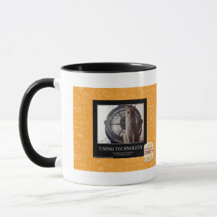 Unter Verwendung der Technologie Tasse