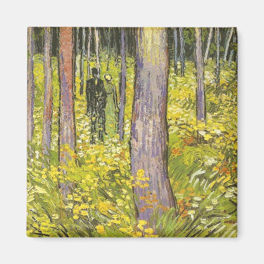 Unter Wachstum mit zwei Zahlen Van Gogh Fine Art Magnet (Vorne)