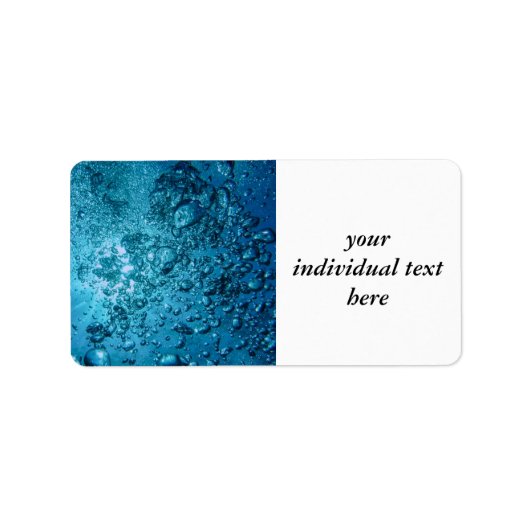 unter Wasser 03 Adressaufkleber (Vorne)