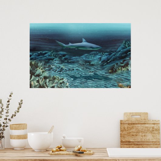 Unter Wasser 1 Poster (Küche)