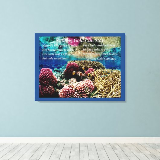 Unter Wasser Leinwanddruck (Insitu (Holzboden))