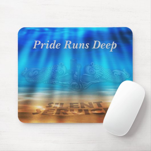 Unter Wasser-Mausunterlage-Silber Mousepad (Mit Mouse)