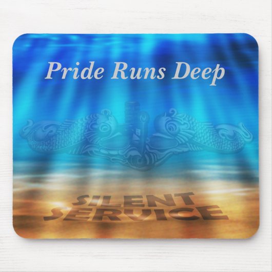 Unter Wasser-Mausunterlage-Silber Mousepad (Vorne)