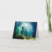 Unter Wasser - Notecard Karte (Vorderseite)