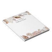 Unter Wasser personalisiert Notizblock (angewinkelt)