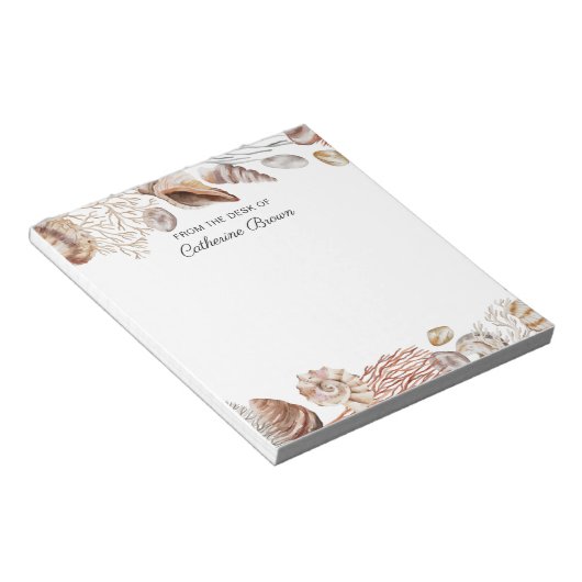 Unter Wasser personalisiert Notizblock (angewinkelt)