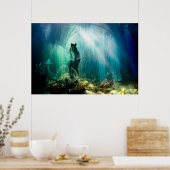 Unter Wasser - Poster (Küche)