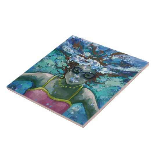 Unter Wasser schwimmen Fliese (Seite)