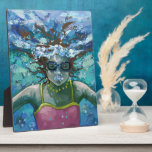 Unter Wasser schwimmen Fotoplatte<br><div class="desc">Unter "Water Art drucken,  Accessoires und Geschenke" präsentiert Traci Van Wagoner ein originelles Gemälde eines Anzugs mit rosa Badebrille,  Baden unter Wasser und blühende Blasen. Tauchen Sie ein und genießen Sie den Sommer mit unserer lustigen Kunst eines Unterwasserschwimmers. Lass Sommerzeit!</div>