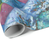 Unter Wasser schwimmen Geschenkpapier (Rolleneckpunkt)
