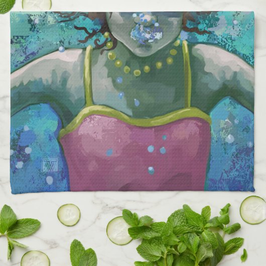 Unter Wasser schwimmen Handtuch (Gefaltet)