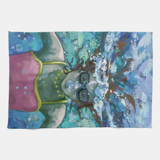 Unter Wasser schwimmen Handtuch (Horizontal)