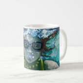 Unter Wasser schwimmen Kaffeetasse (VorderseiteRechts)