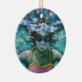 Unter Wasser schwimmen Keramik Ornament (Rechts)