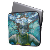 Unter Wasser schwimmen Laptopschutzhülle (Vorderseite Links)