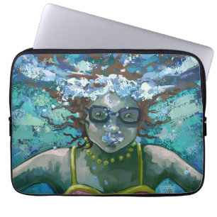 Unter Wasser schwimmen Laptopschutzhülle