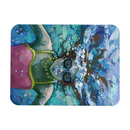 Unter Wasser schwimmen Magnet (Horizontal)