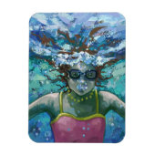 Unter Wasser schwimmen Magnet (Vertikal)