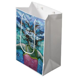 Unter Wasser schwimmen Mittlere Geschenktüte