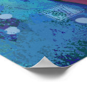 Unter Wasser schwimmen Poster (Ecke)