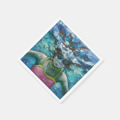 Unter Wasser schwimmen Serviette (Ecke)