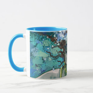 Unter Wasser schwimmen Tasse