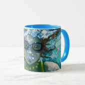 Unter Wasser schwimmen Tasse (VorderseiteRechts)