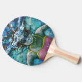 Unter Wasser schwimmen Tischtennis Schläger (Seitenansicht)