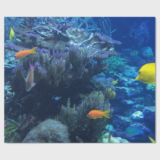 Unter Wasser Welt und Sommergeschichte Geschenkpapier (Flach)