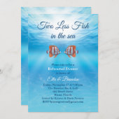 Unter Wasser zwei weniger Fische in der Probe Einladung (Vorne/Hinten)