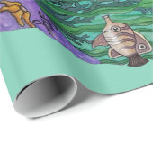 Unter WasserPferd Geschenkpapier (Rolleneckpunkt)