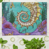 Unter WasserPferd Küchentuch (Gefaltet)